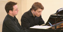 rehearsal at the piano 